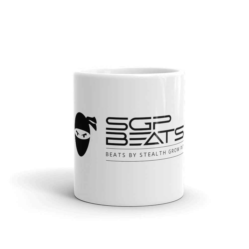 White glossy mug