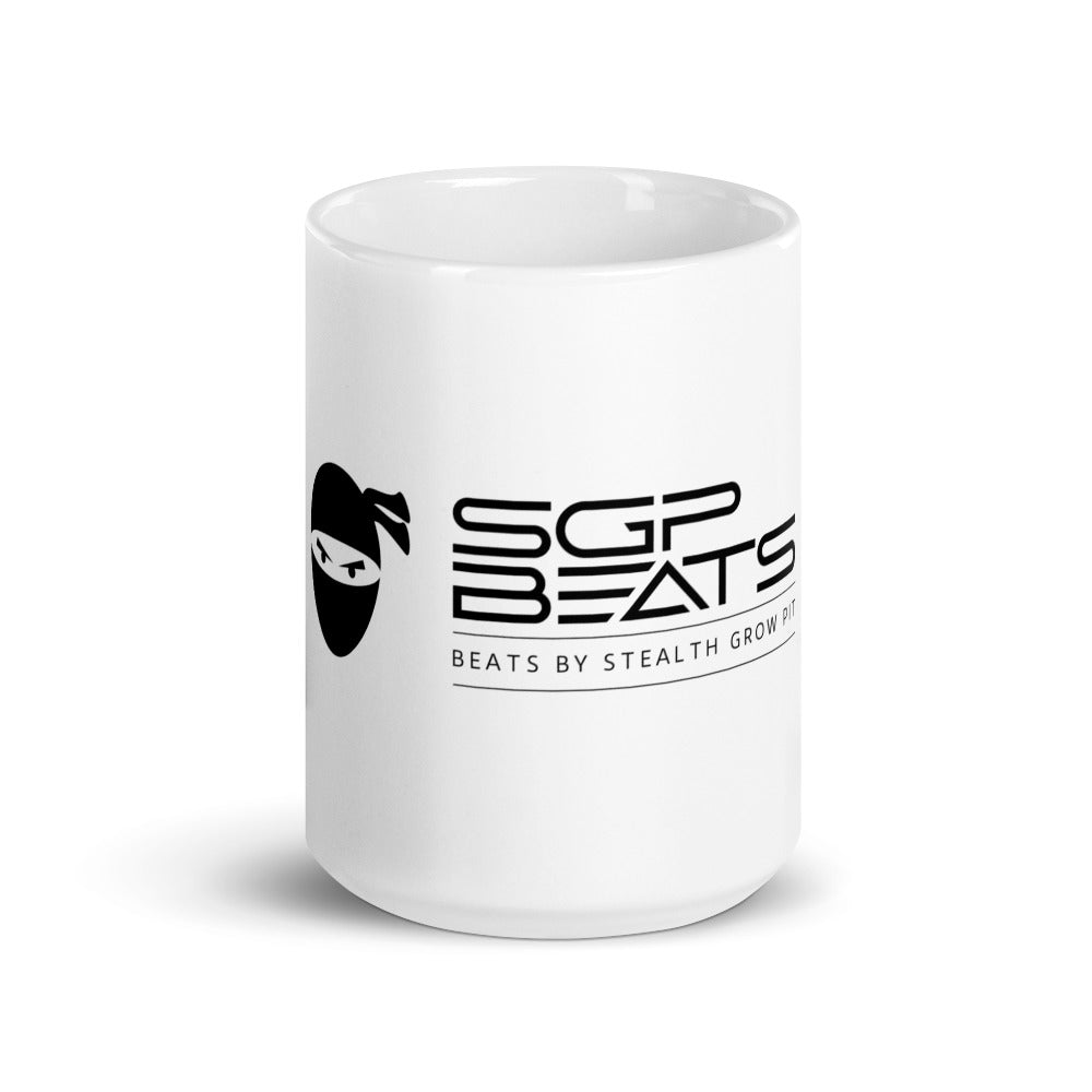 White glossy mug