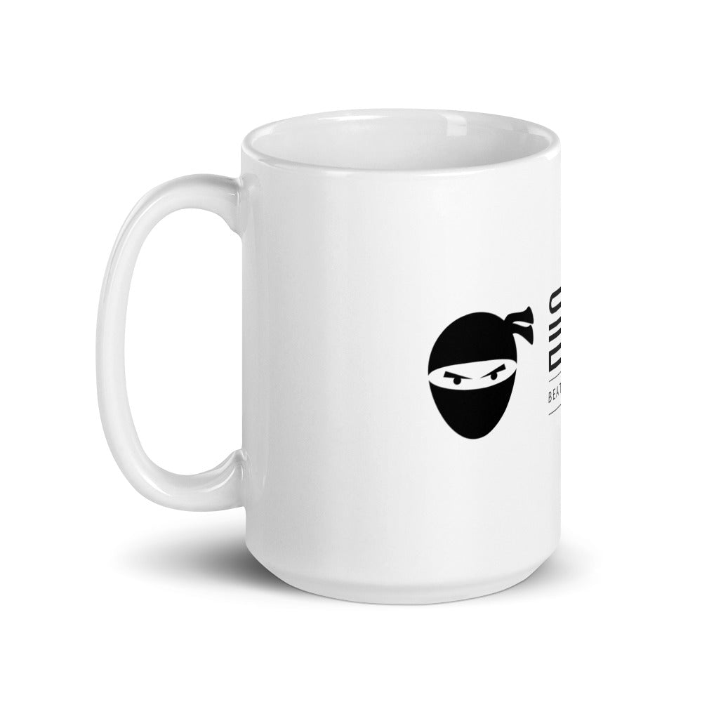 White glossy mug