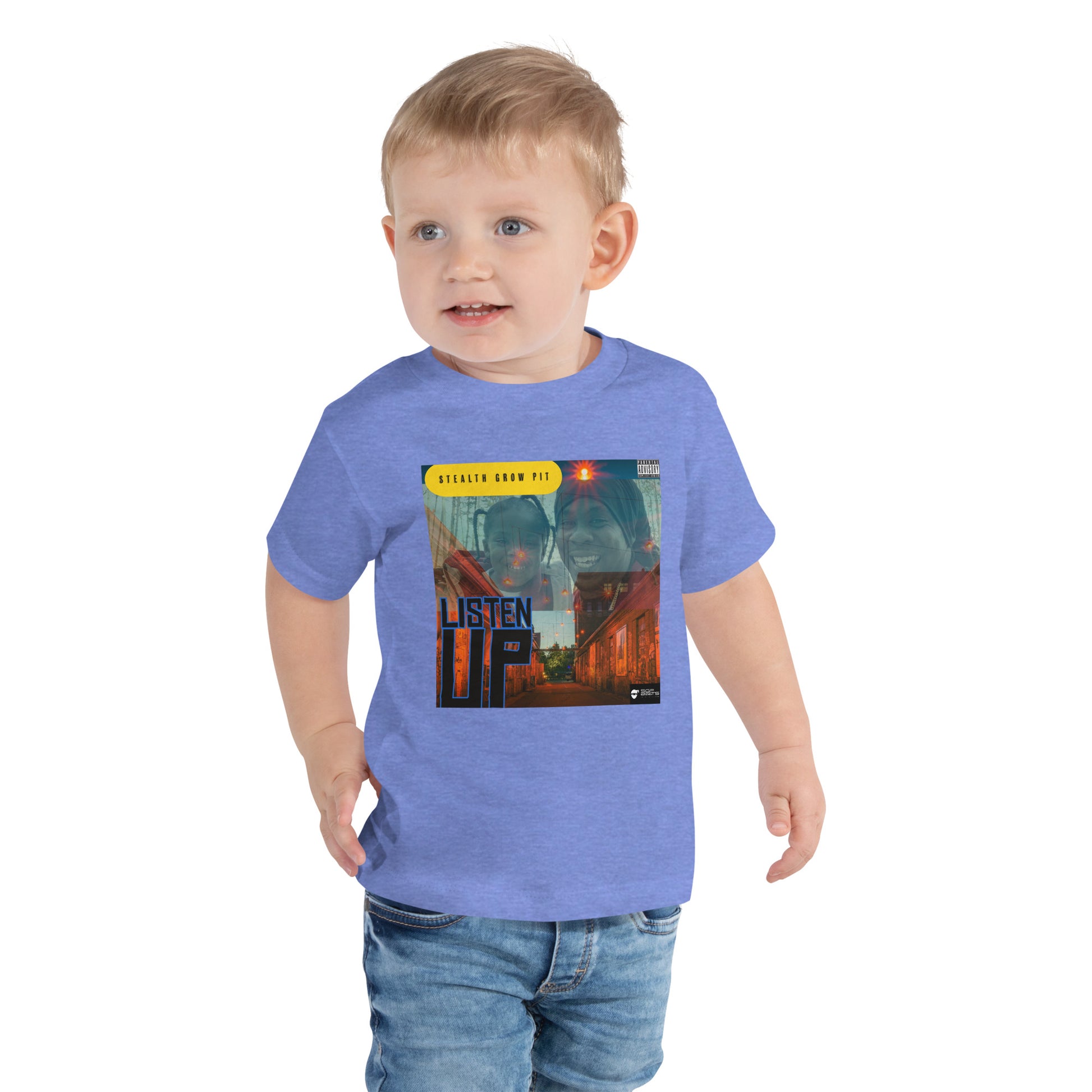 "Listen Up" Toddler Short Sleeve Fan Tee
